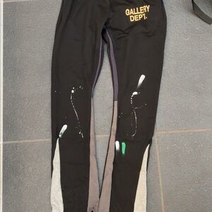 Gallerys Black Painter Flare Sweatpants
